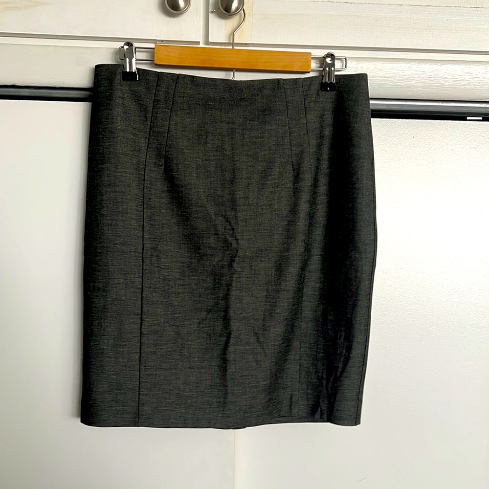 Gray Pencil Skirt